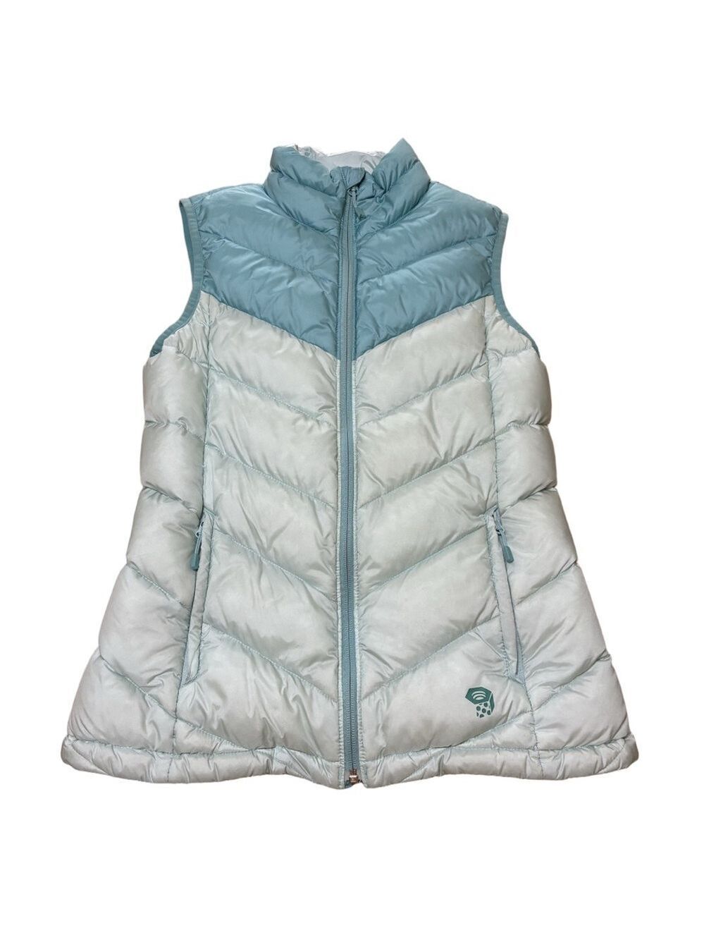 Mountain Hardwewr Ratio Down Full Zip Puffer Vest Women S Blue Duck Down Feather